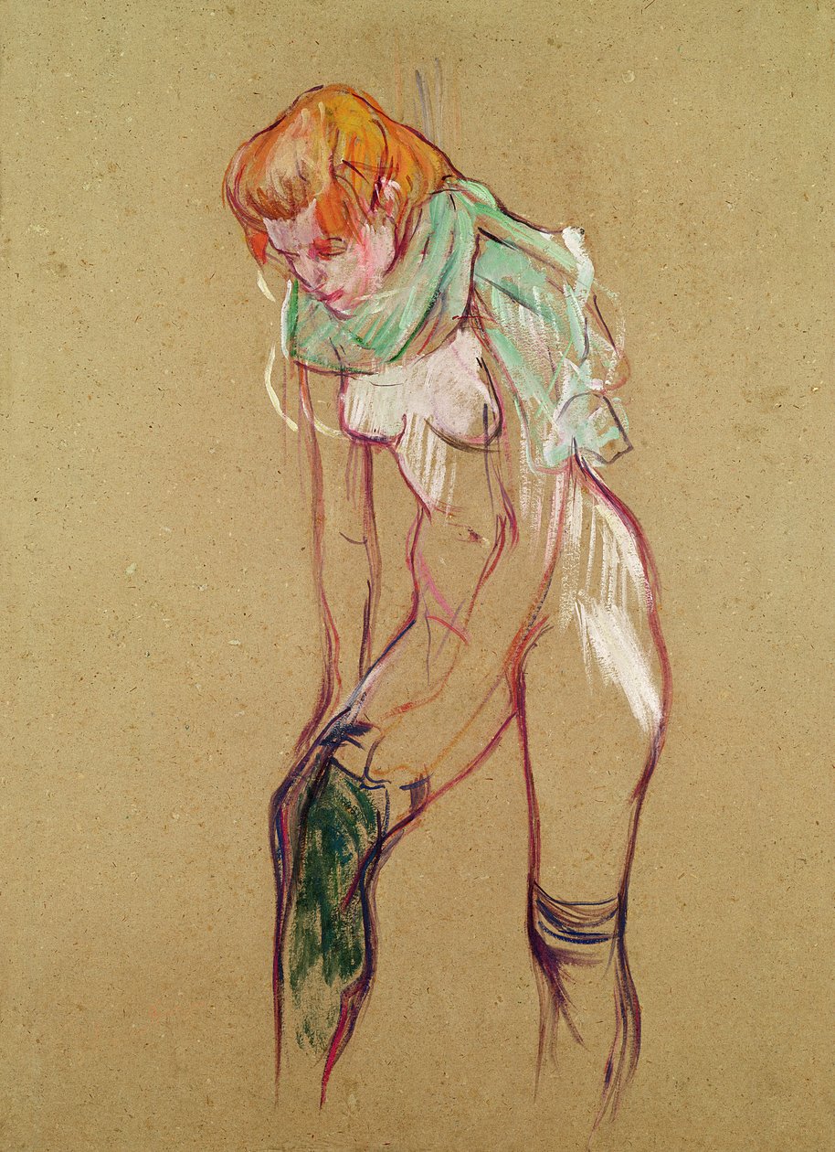 Femme remontant son bas, 1894 - Henri de Toulouse Lautrec