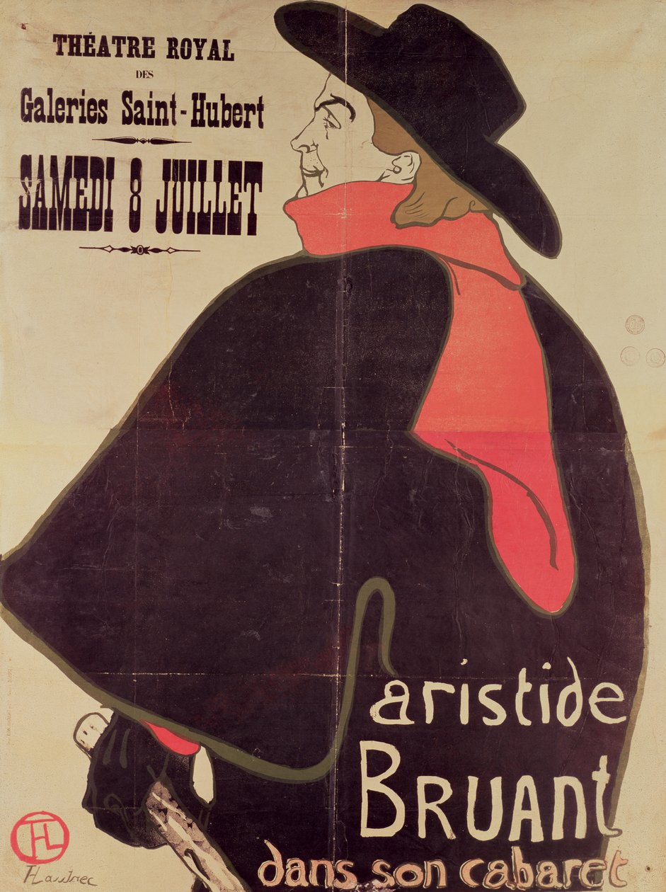Aristide Bruant dans son cabaret, 1893 - Henri de Toulouse Lautrec