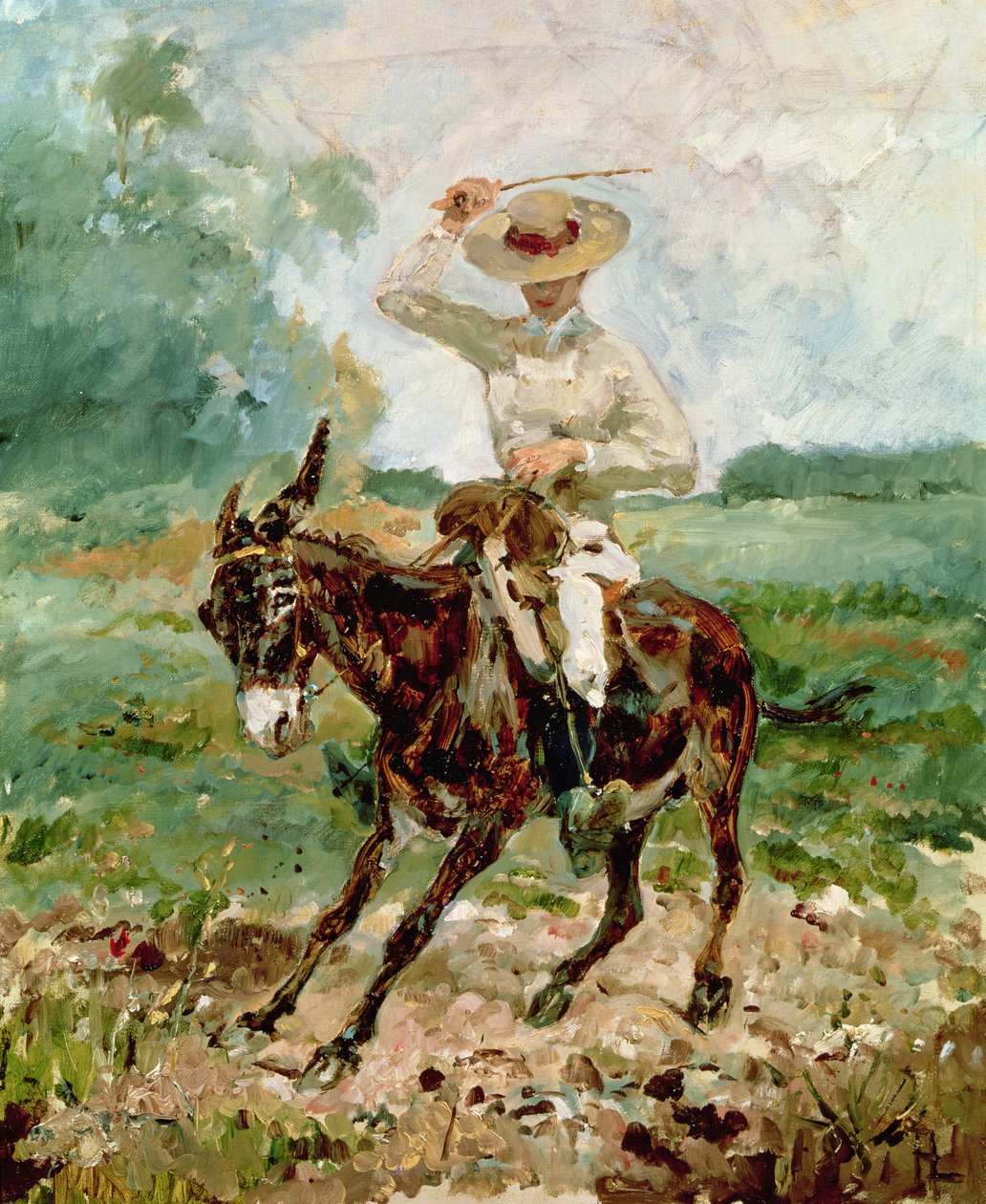 Raoul Tapie de Celeyran (1868-1937) sur un âne - Henri de Toulouse Lautrec