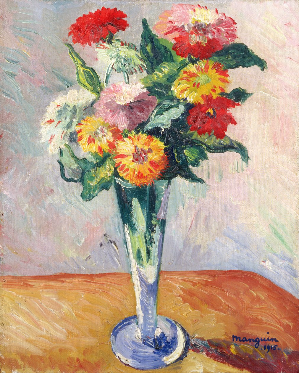 Henri Manguin、【Fleurs dans un Vase】