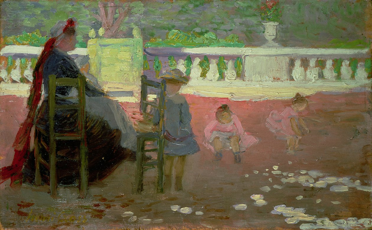 Dans les jardins du Luxembourg - Henri Edmond Cross