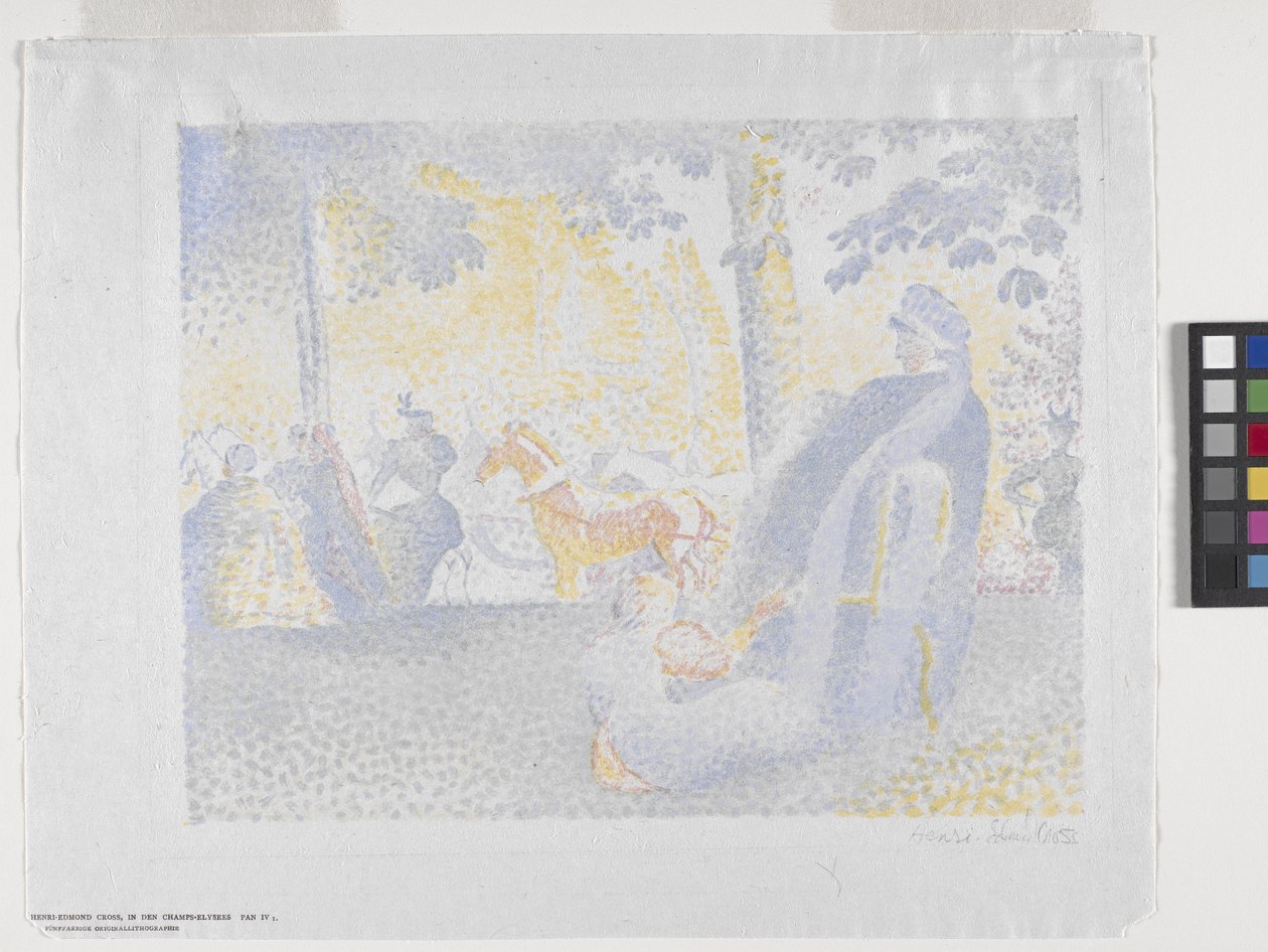Aux Champs-Élysées - Henri Edmond Cross