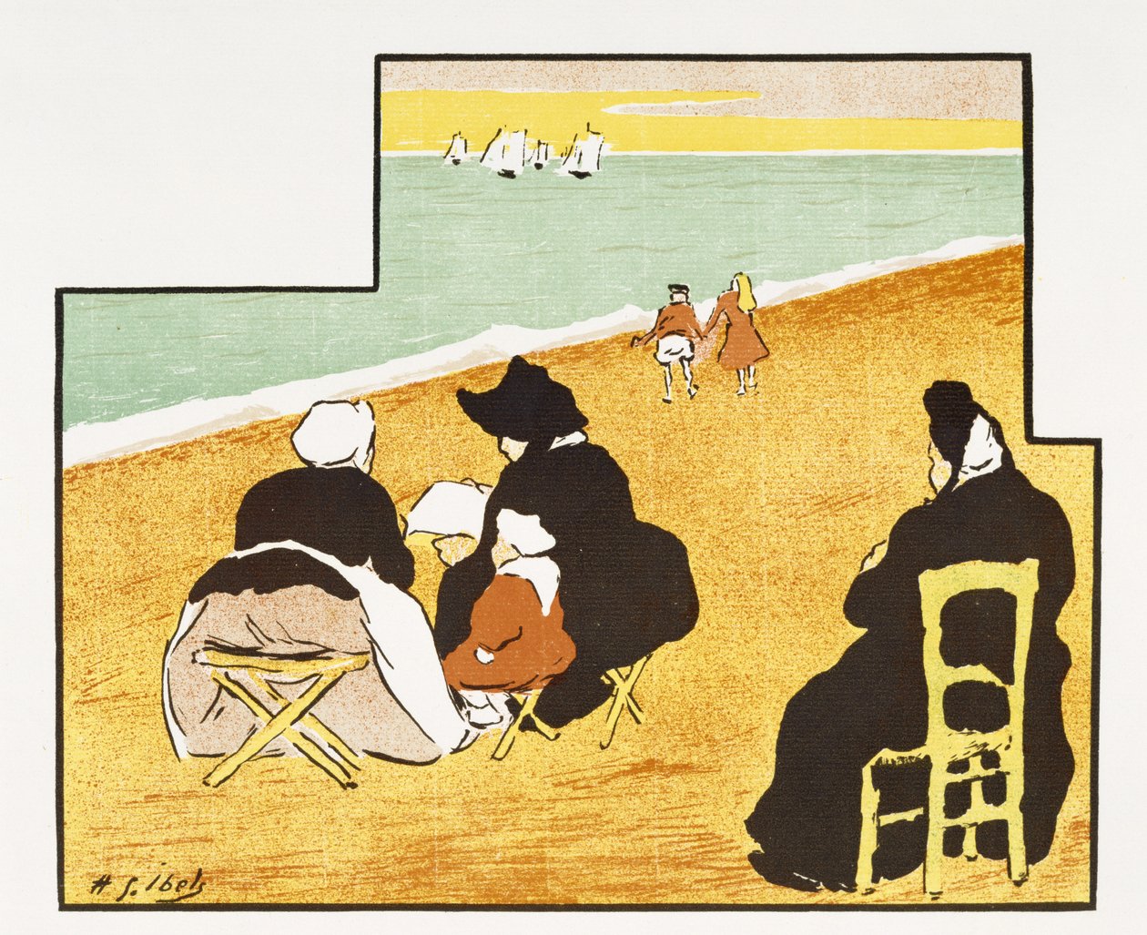 Programme pour la production du Théâtre Libre de Mirage, 1893 - Henri Gabriel Ibels