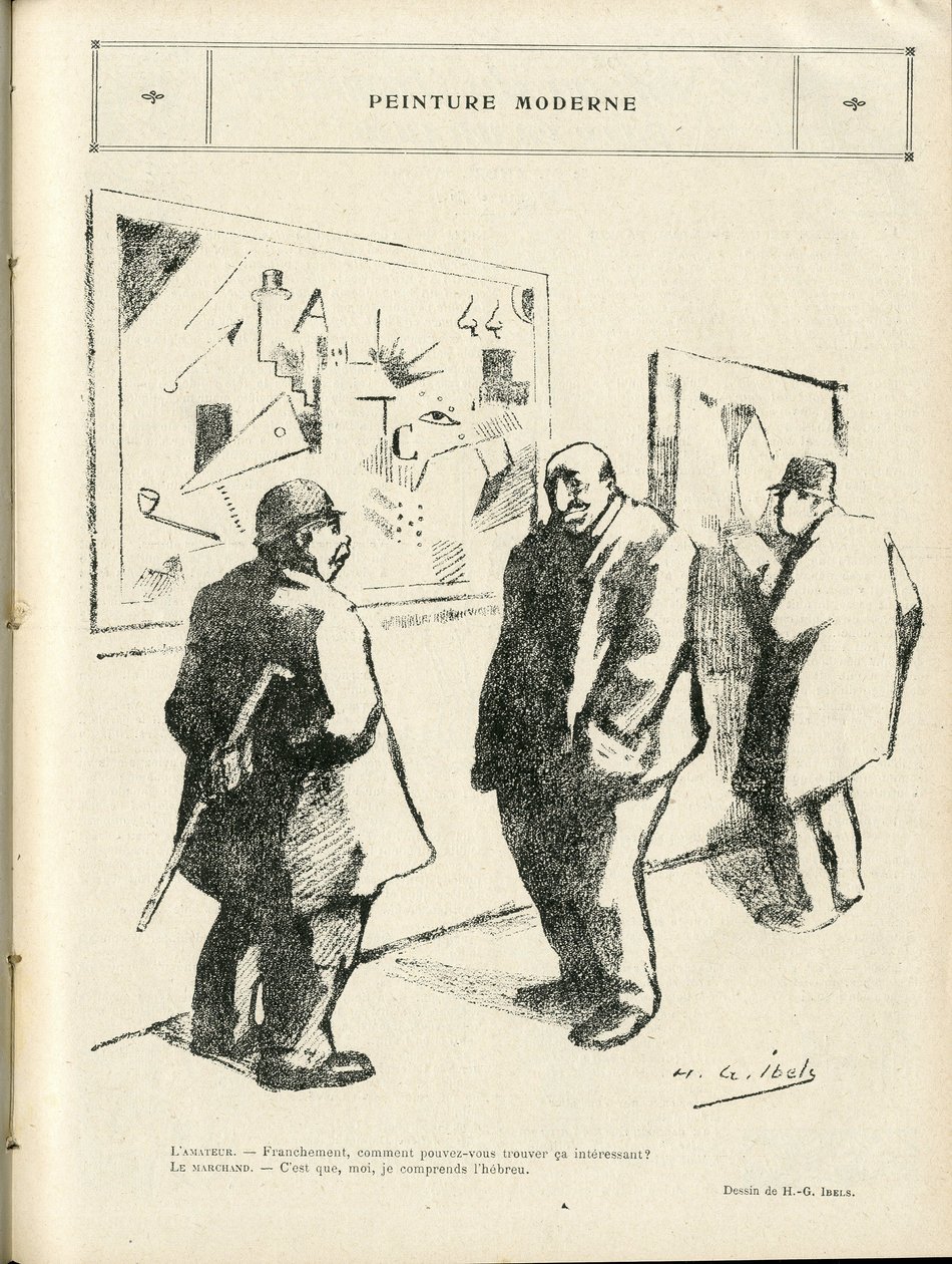 Illustration par H. G. Ibels dans Le Rire, 04/02/22 - Peinture moderne - Art, Antisémitisme, Avant-garde - Juif - Henri-Gabriel Ibels