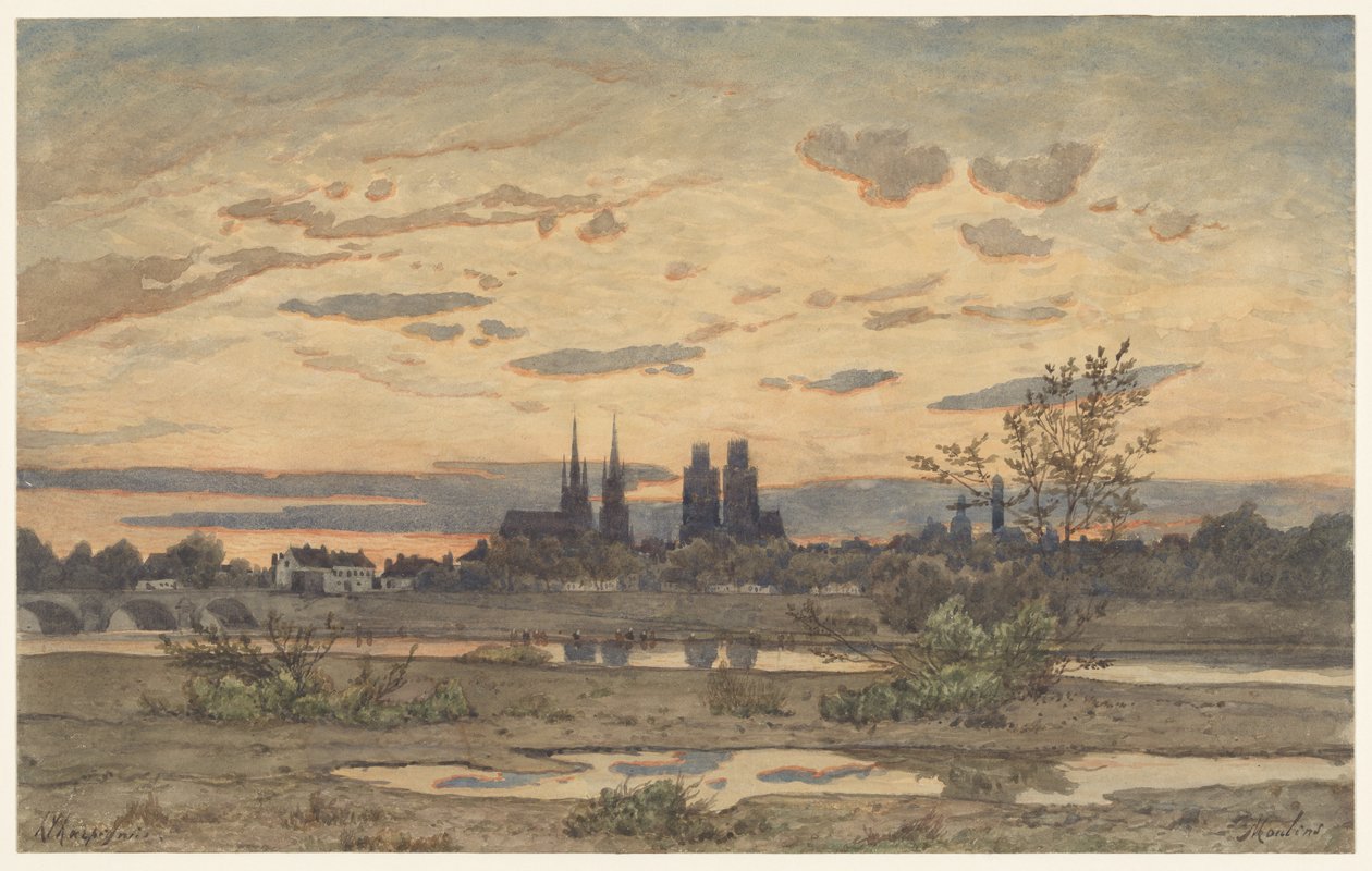 Vue de Moulins - Henri-Joseph Harpignies
