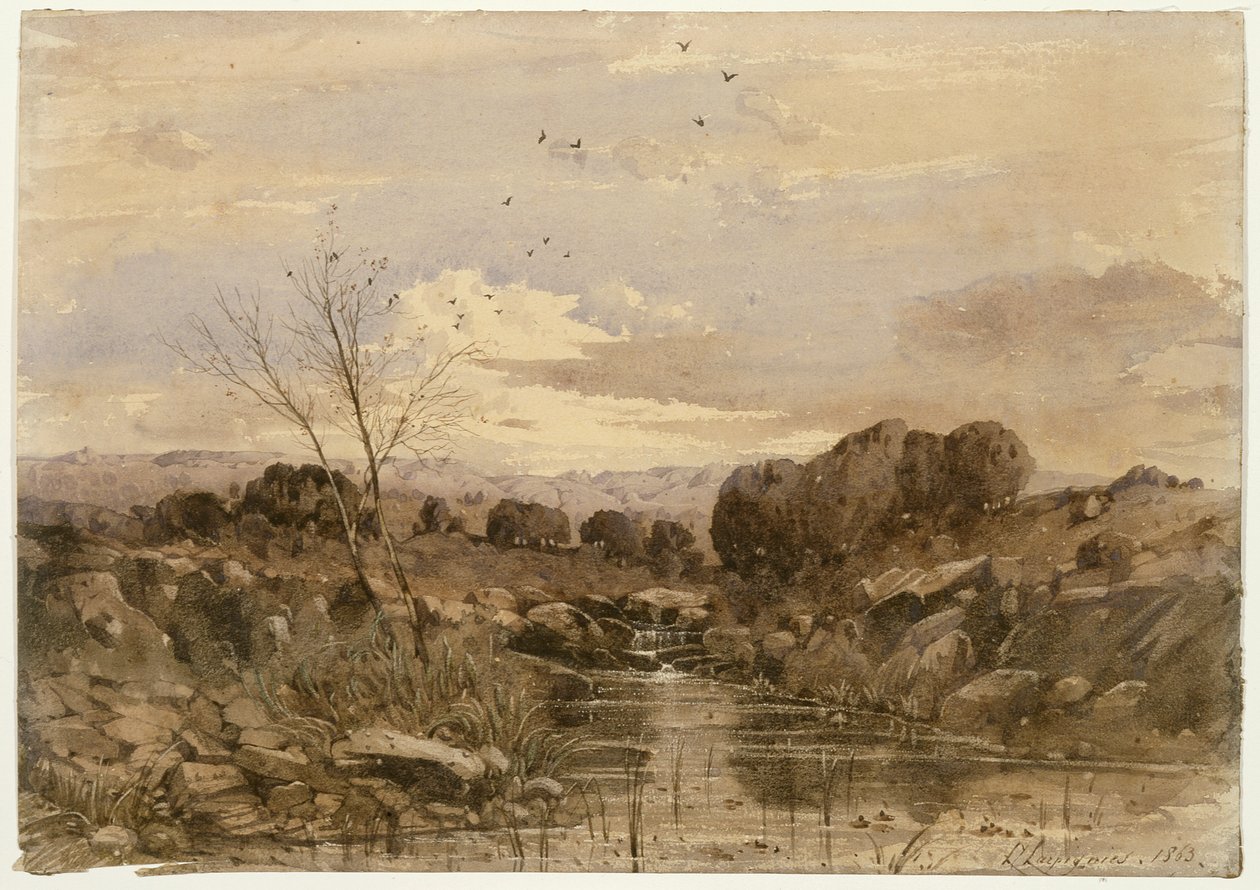 Paysage avec ruisseau - Henri-Joseph Harpignies