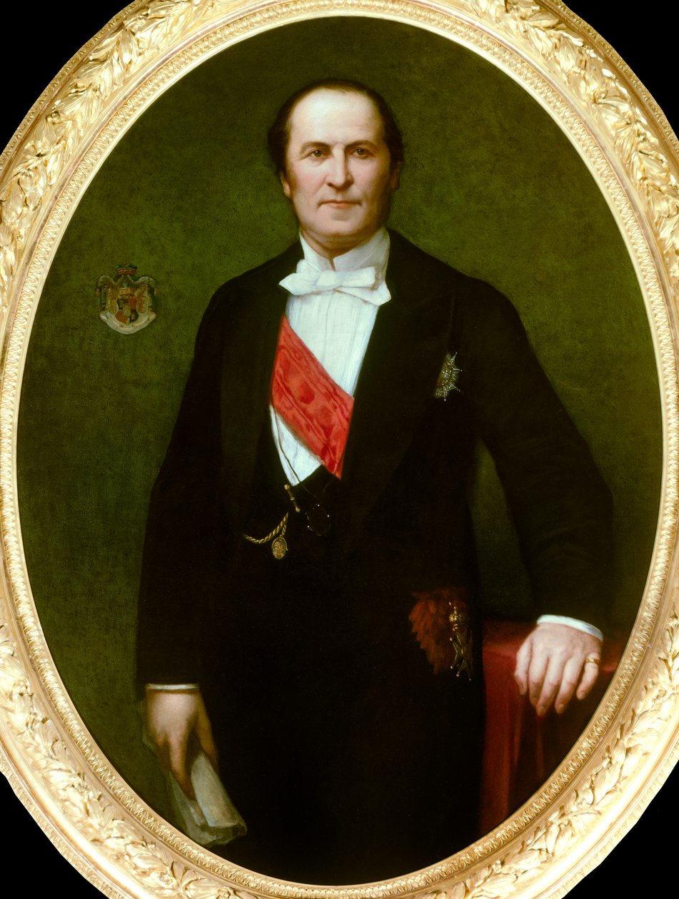 Portrait du baron Eugène-Georges Haussmann, préfet de Paris (1809-1891). Il est à l