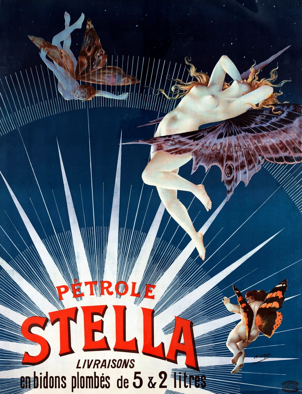 Affiche Vintage Petrole Stella - Henri  Gray