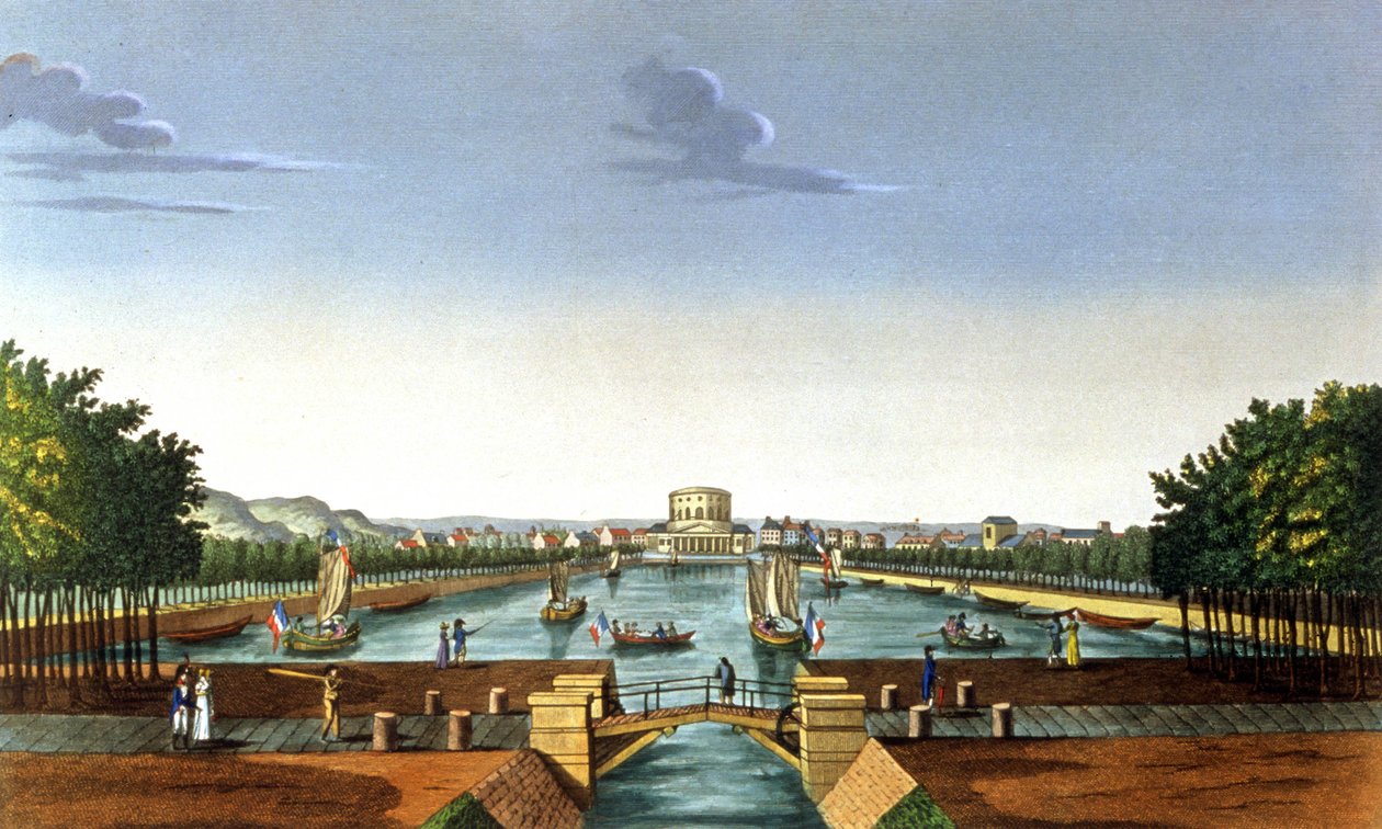 Paris, le bassin de la Villette - Henri (after) Courvoisier Voisin