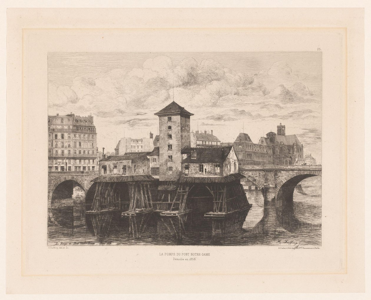 Vue du Pont Notre-Dame - Henri Alexandre Saffrey