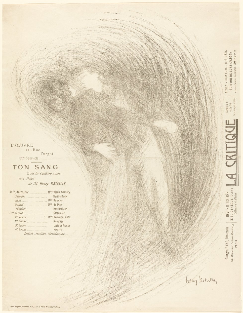 Ton sang - Henri Bataille
