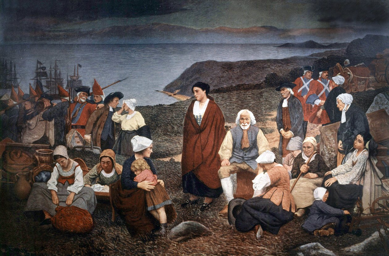 Dispersion des Acadiens en 1755, c.1900 - Henri Beau