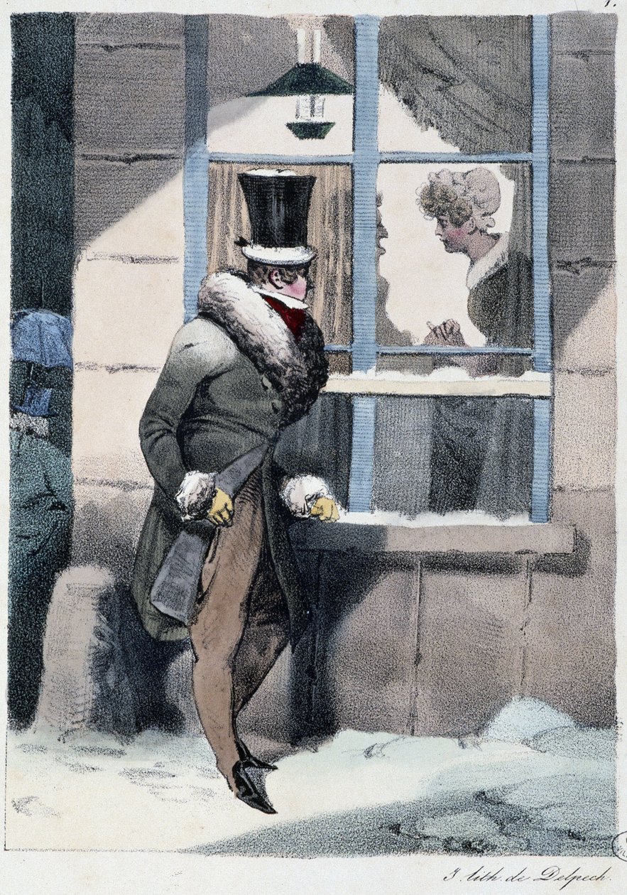 Homme curieux regardant par la fenêtre à l