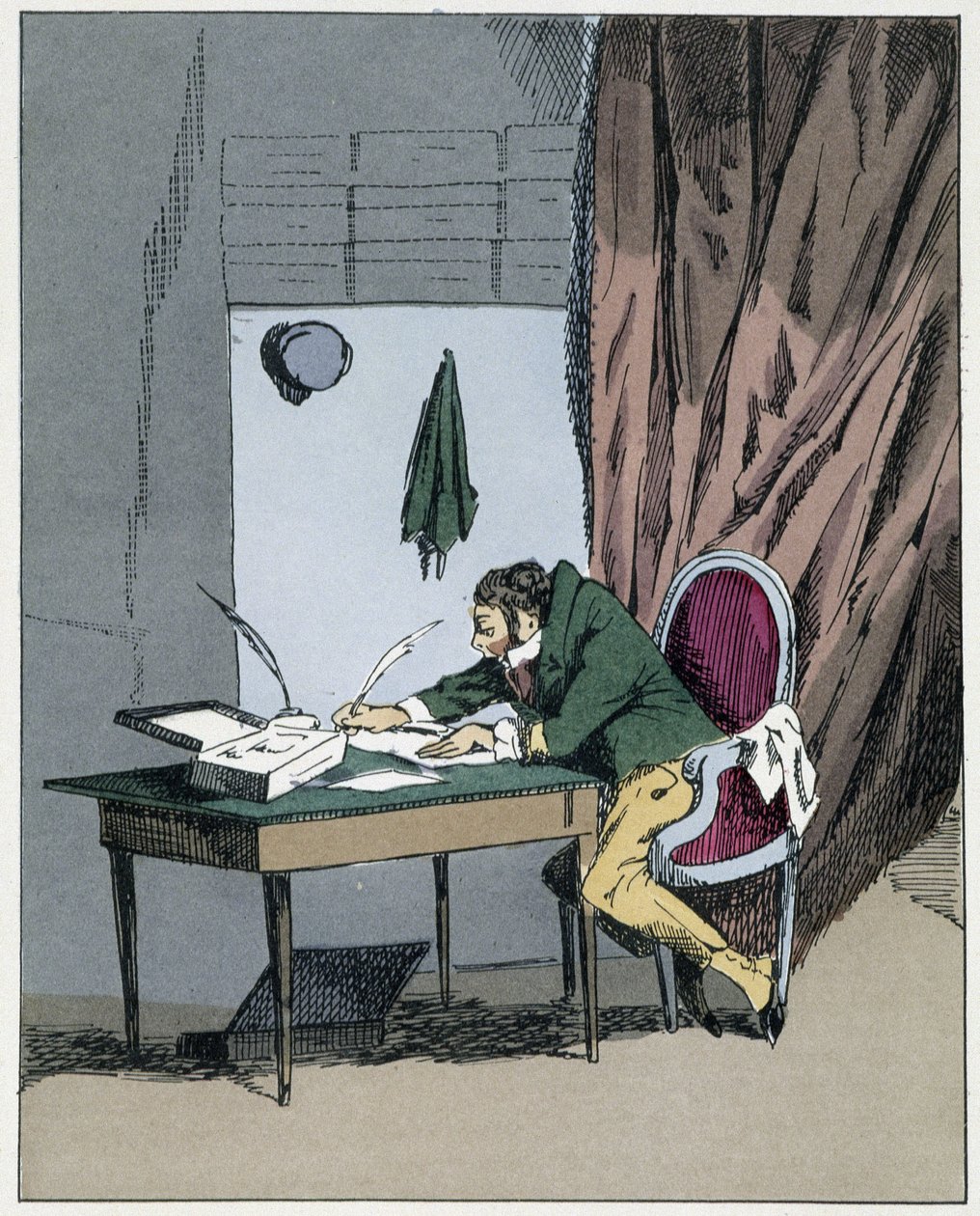 Surnuméraire - dans "Mœurs administratives" par Henri Monnier - Henri Bonaventure Monnier