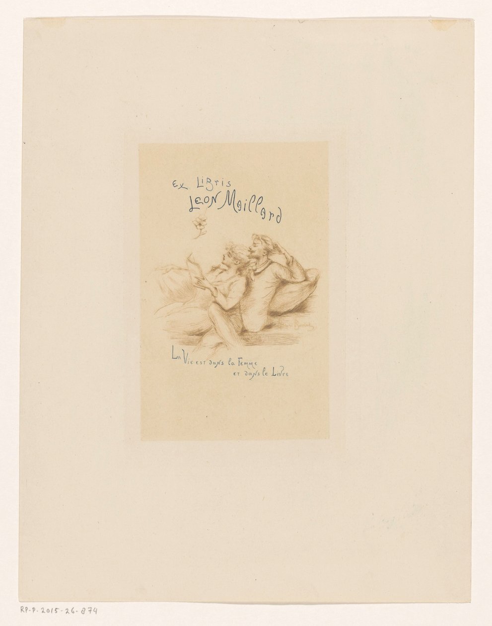 Ex libris van Leon Maillard - Henri Boutet