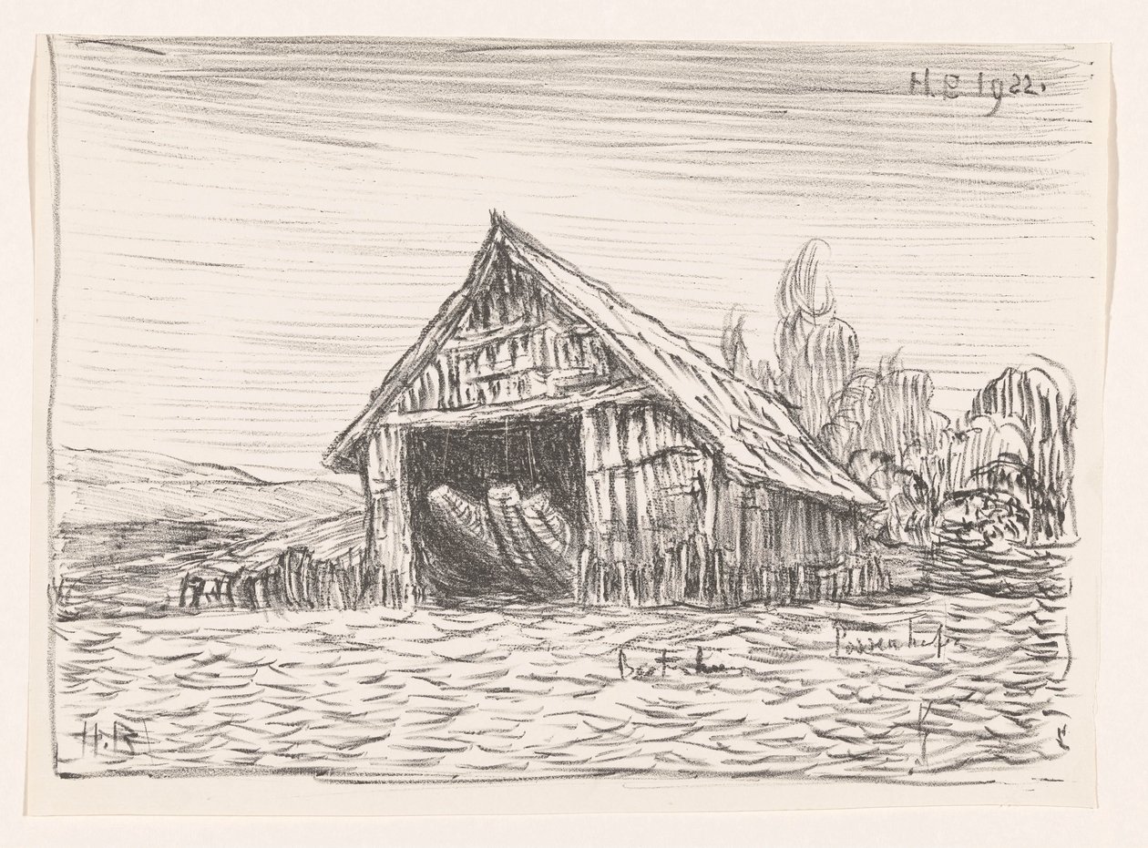 Maison de bateau à Possenhofen - Henri Braakensiek