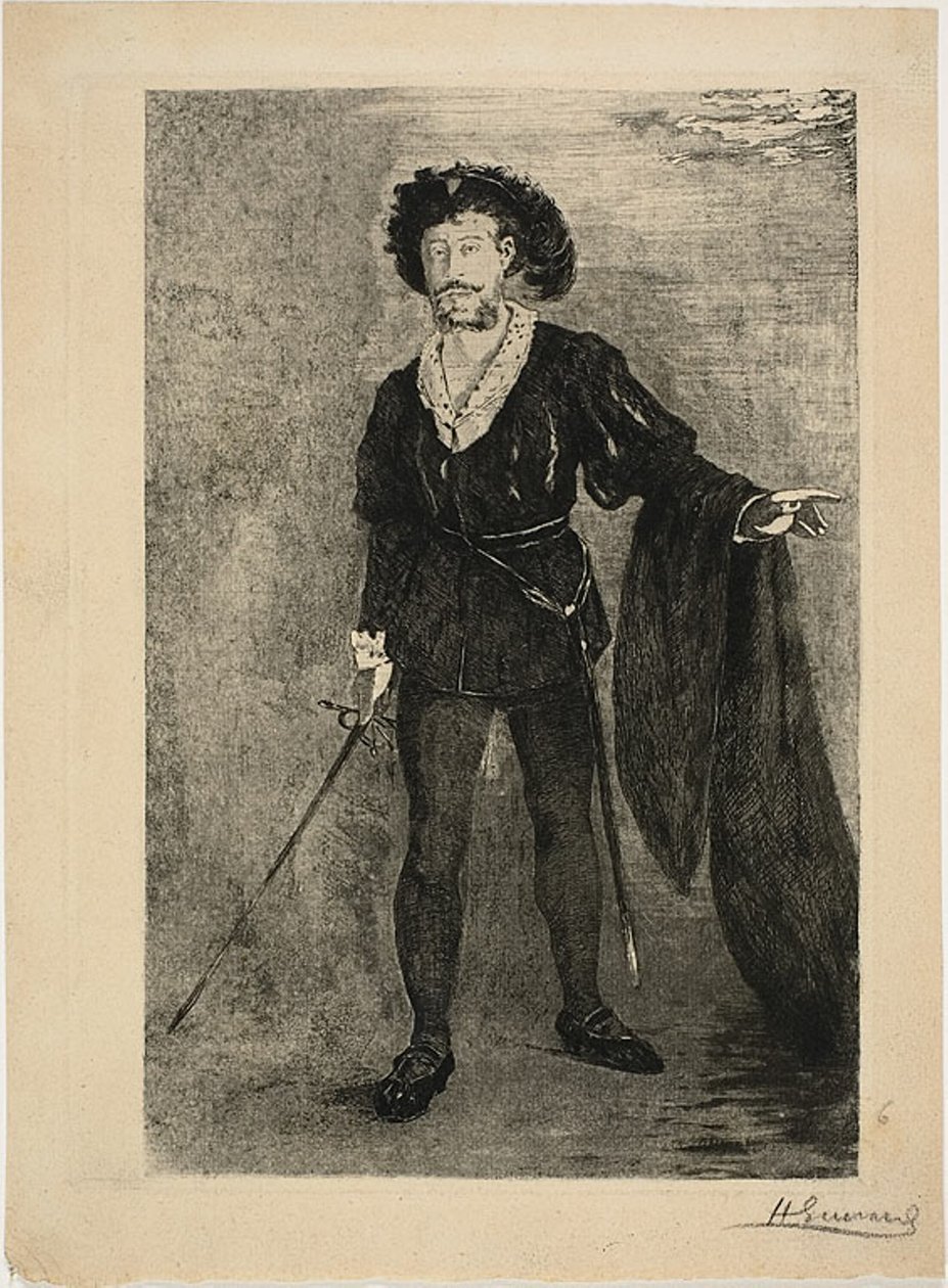 Faure dans le rôle de Hamlet - Henri Charles Guérard