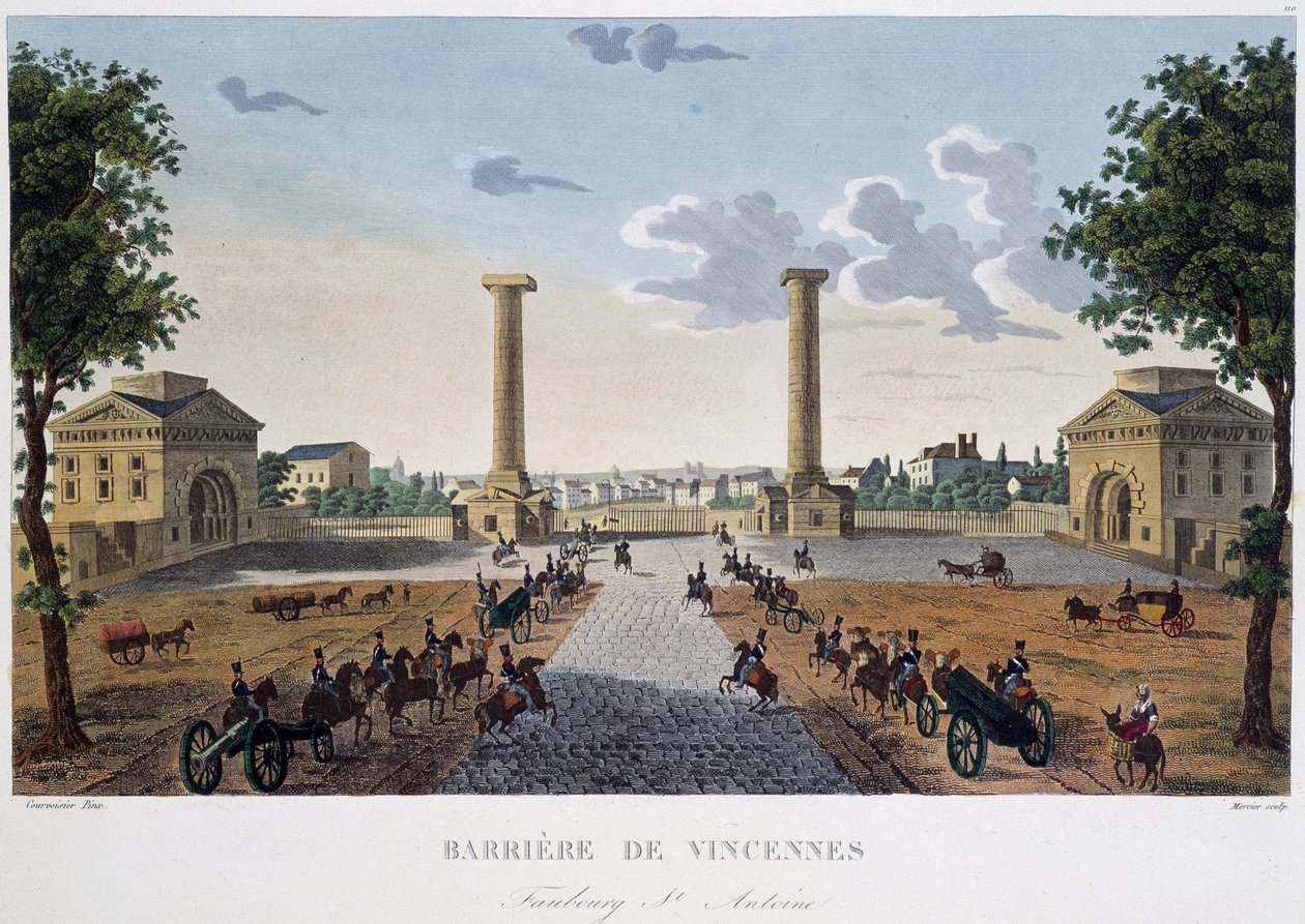 La barrière de Vincennes - dans "Vues de Paris" - Henri Courvoisier Voisin