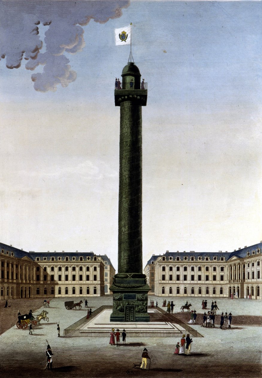 Place Vendôme - dans Vues de Paris par Courvoisier - Henri Courvoisier Voisin