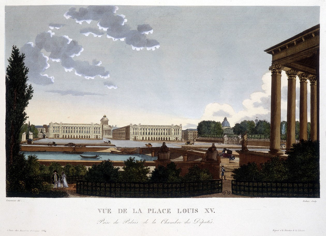 Vue de la Place Louis XV - Paris par Courvoisier - Henri Courvoisier Voisin
