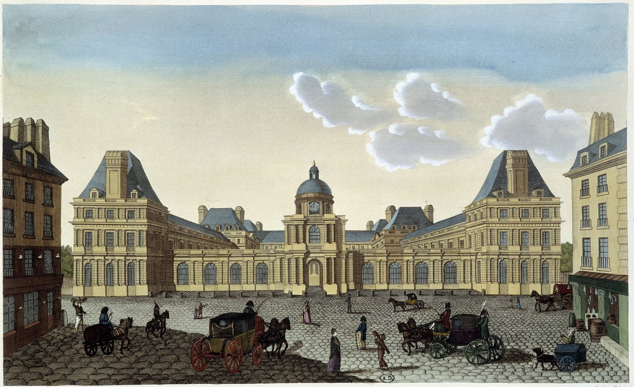 Vue du Palais du Luxembourg, vers 1820 - dans "Vues de Paris" par Courvoisier - Henri Courvoisier Voisin