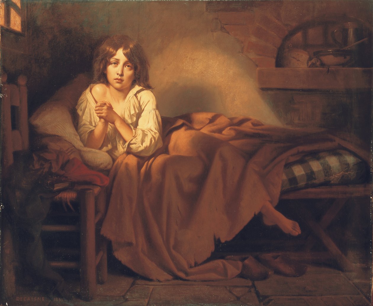 Dauphin Louis XVII dans la prison du Temple, 1851 - Henri Decaisne