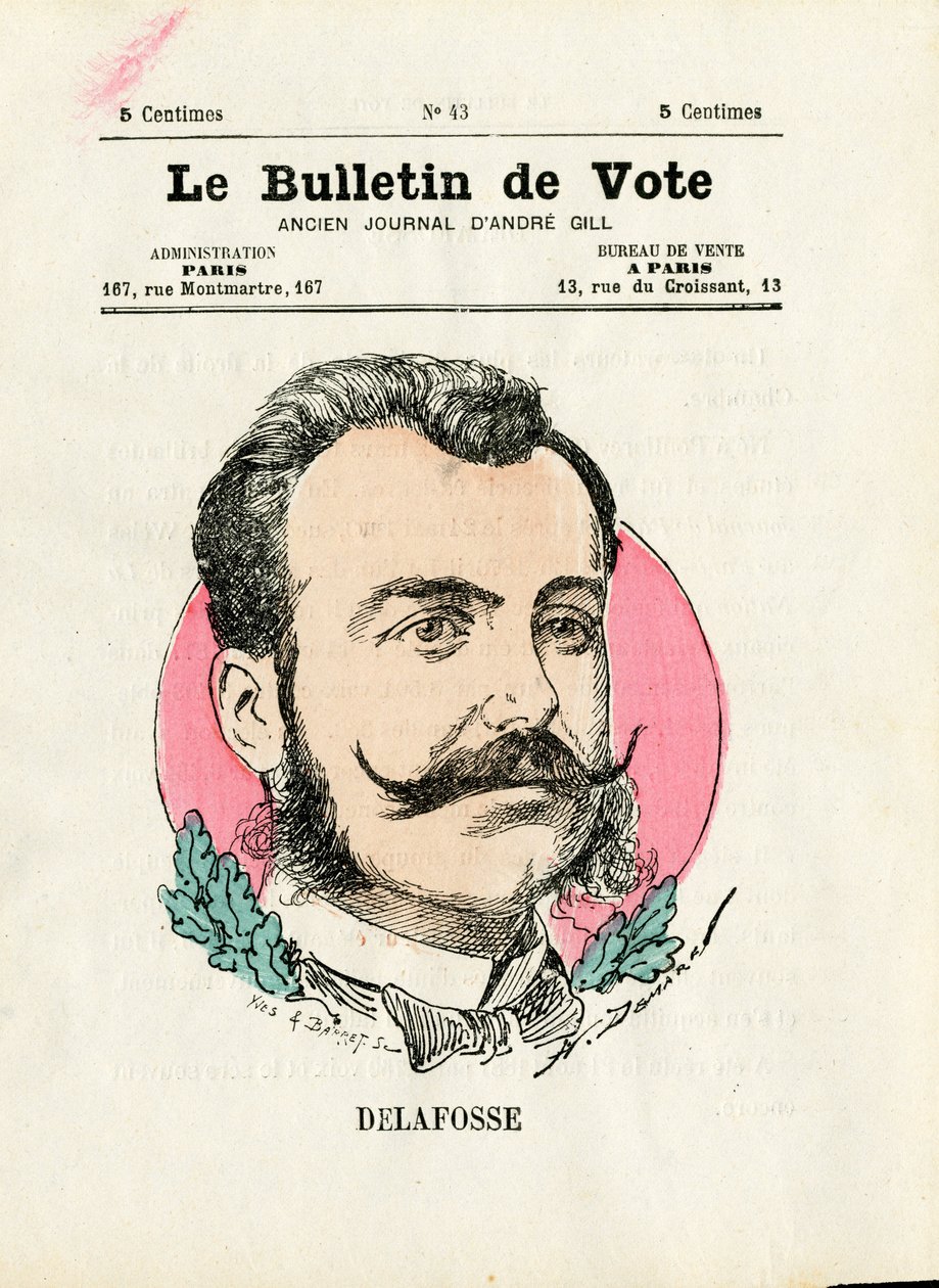 Bulletin 2e série, Satirique en couleurs: Delafosse - Illustration de Henri Demare (1846-1888) - Henri Demare