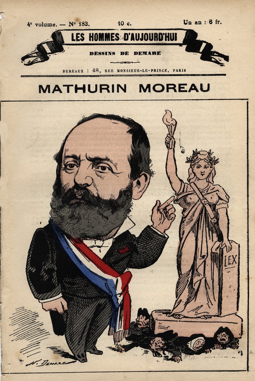 Caricature de Mathurin Moreau (1822-1912) de 