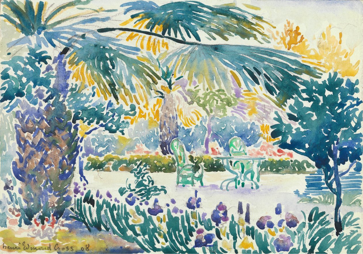 Jardin du peintre à Saint Clair - Henri Edmond Cross