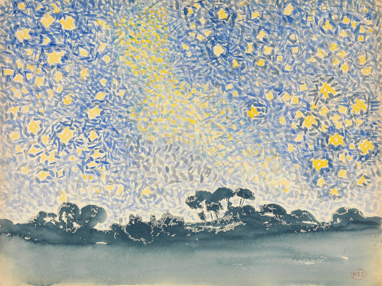 Paysage avec étoiles, c.1905-08 - Henri Edmond Cross
