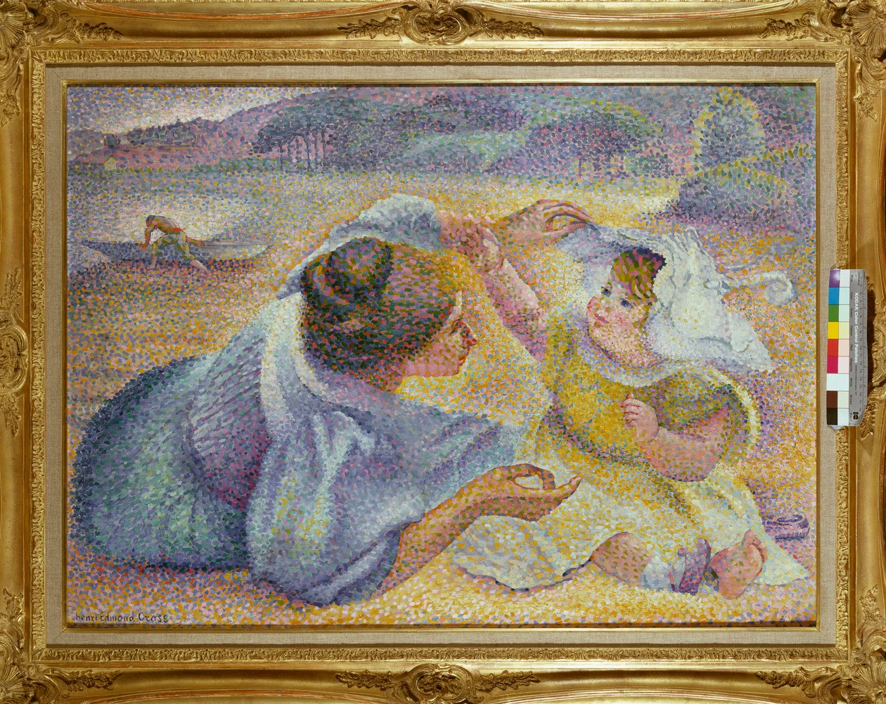Mère jouant avec son Enfant, c.1897 - Henri Edmond Cross