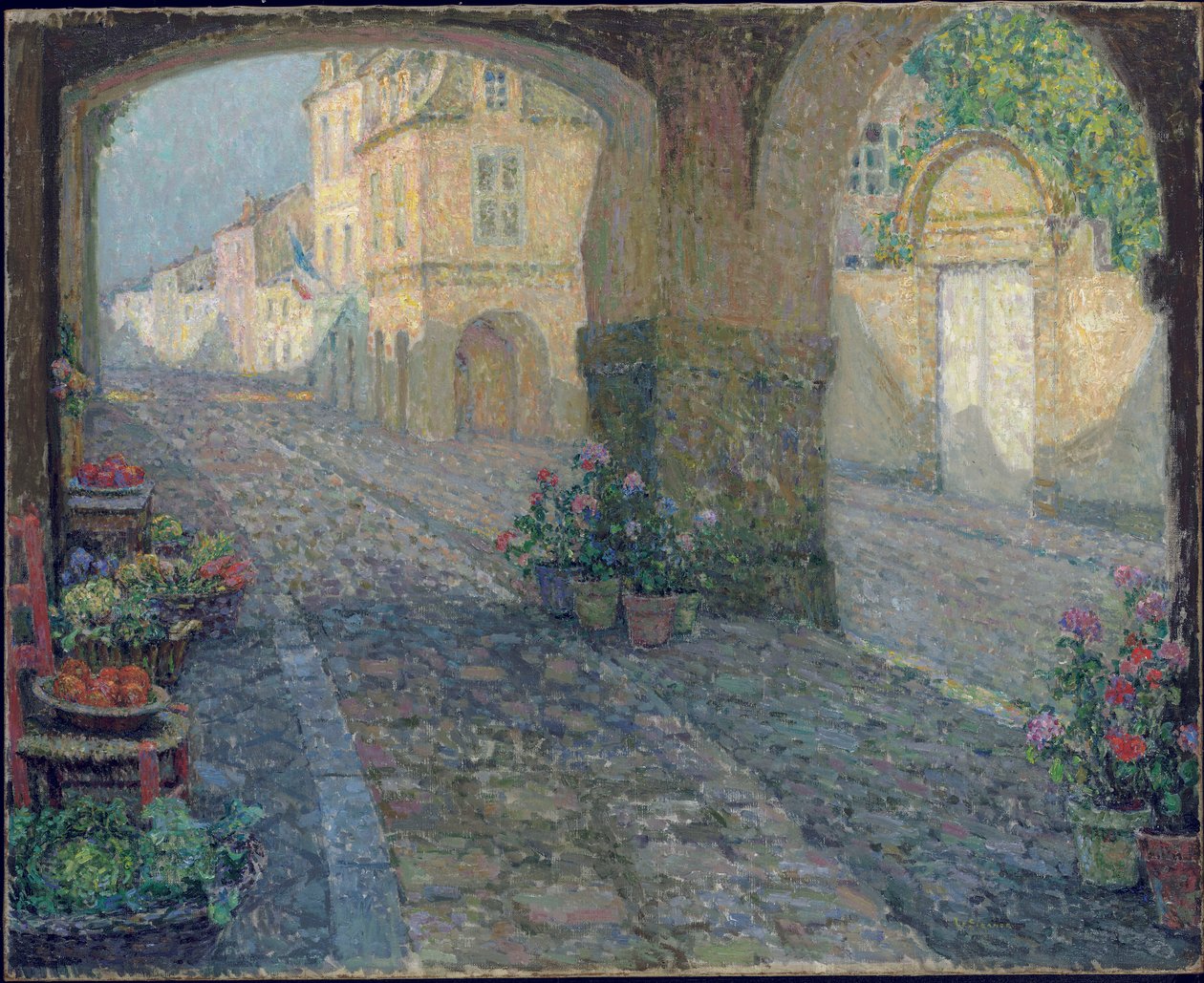 La Boutique de Vieux Porche - Henri Eugene Augustin Le Sidaner
