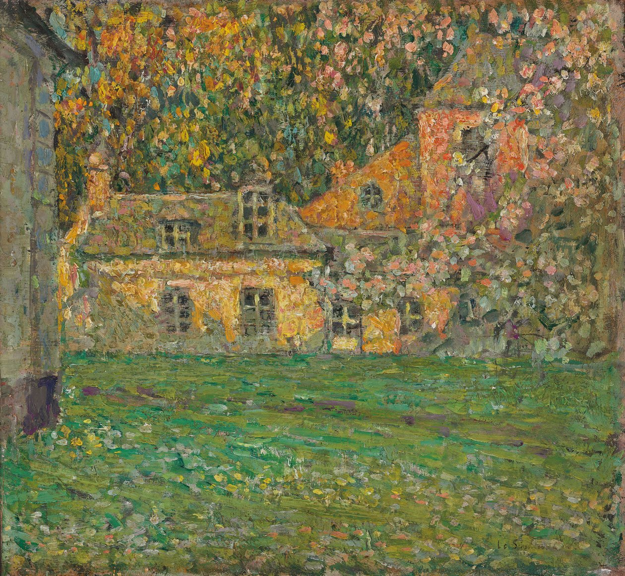 Les arbres fleuris - Henri Eugene Augustin Le Sidaner