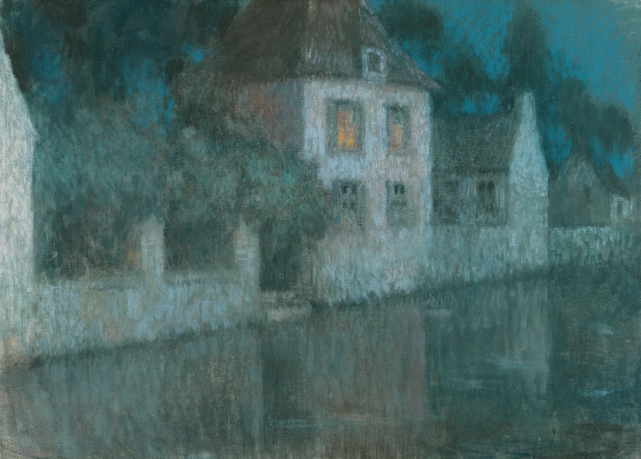 Le Canal à Nemours - Henri Eugene Augustin Le Sidaner