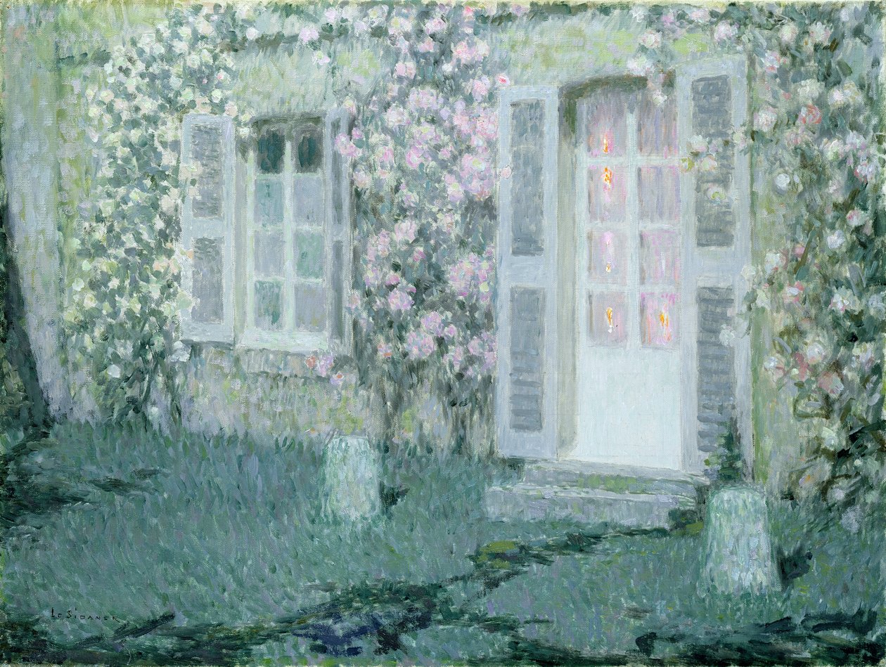 La maison aux roses, 1936 - Henri Eugene Augustin Le Sidaner