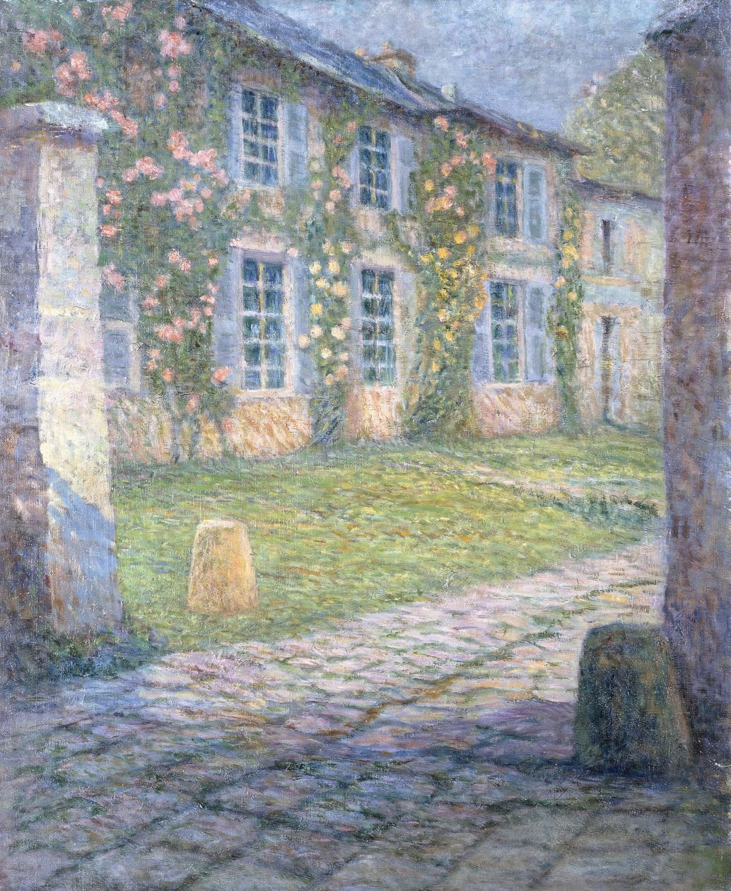 La Maison Rose à Versailles - Henri Eugene Augustin Le Sidaner