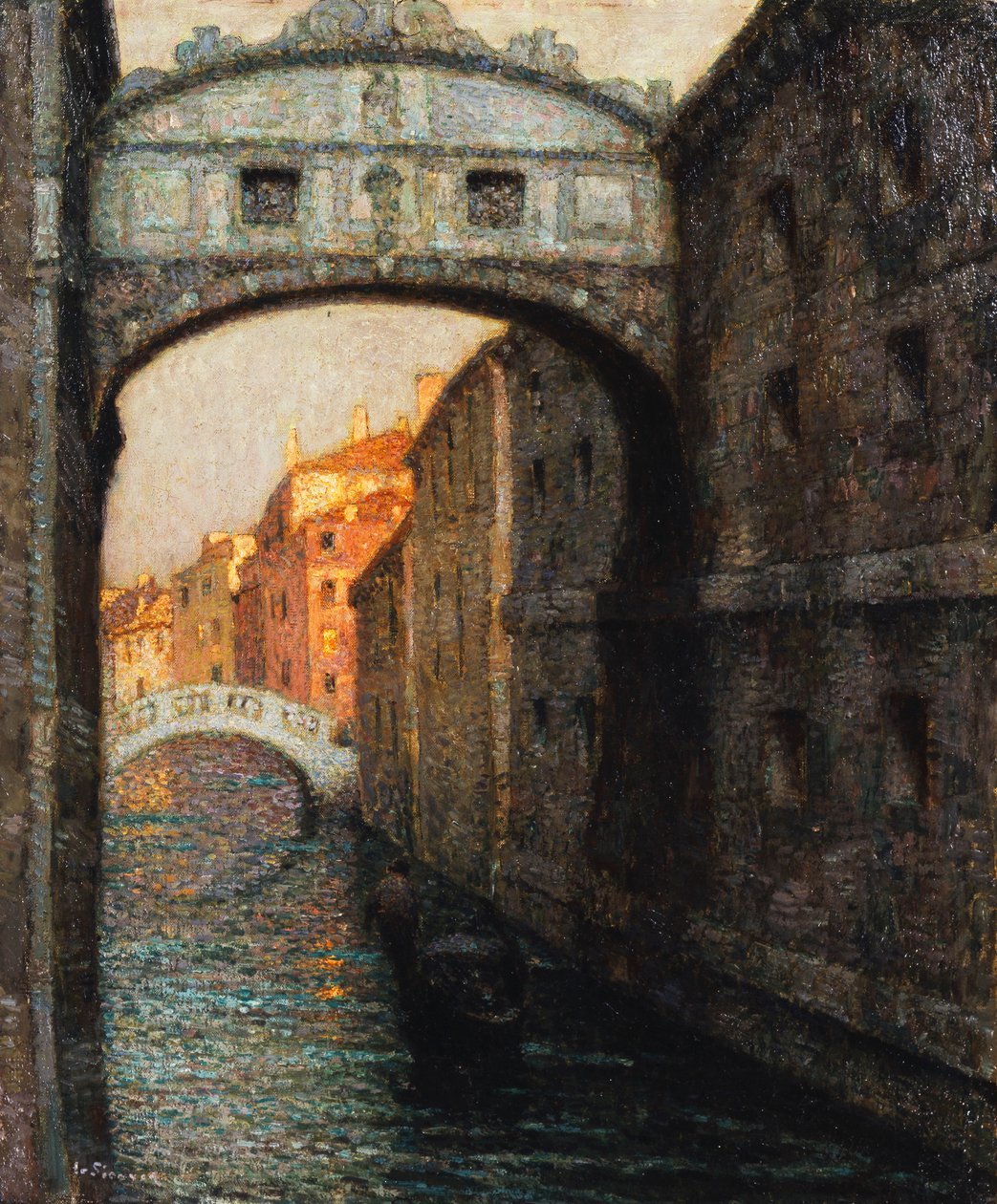 Venise - Le Pont des Soupirs - Henri Eugene Augustin Le Sidaner