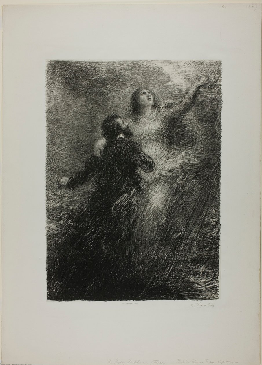 Finale du Vaisseau fantôme, deuxième planche - Henri Fantin-Latour