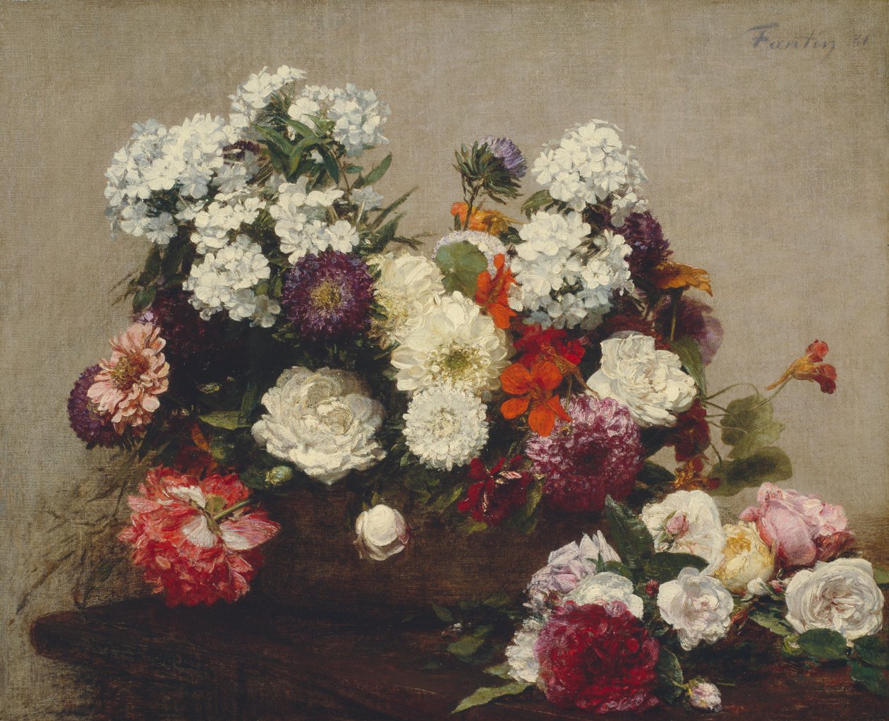 Nature morte aux fleurs - Henri Fantin-Latour