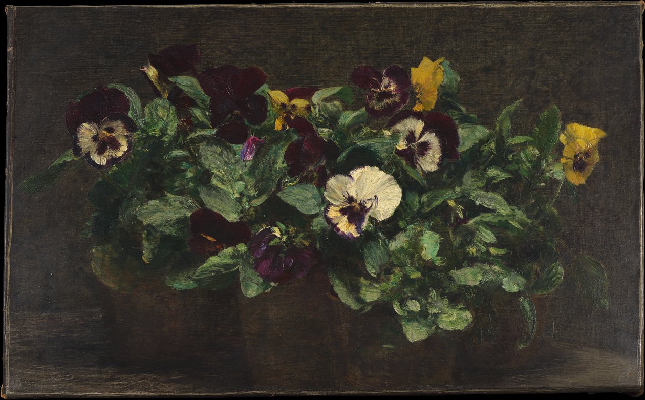 Nature morte aux pensées - Henri Fantin-Latour