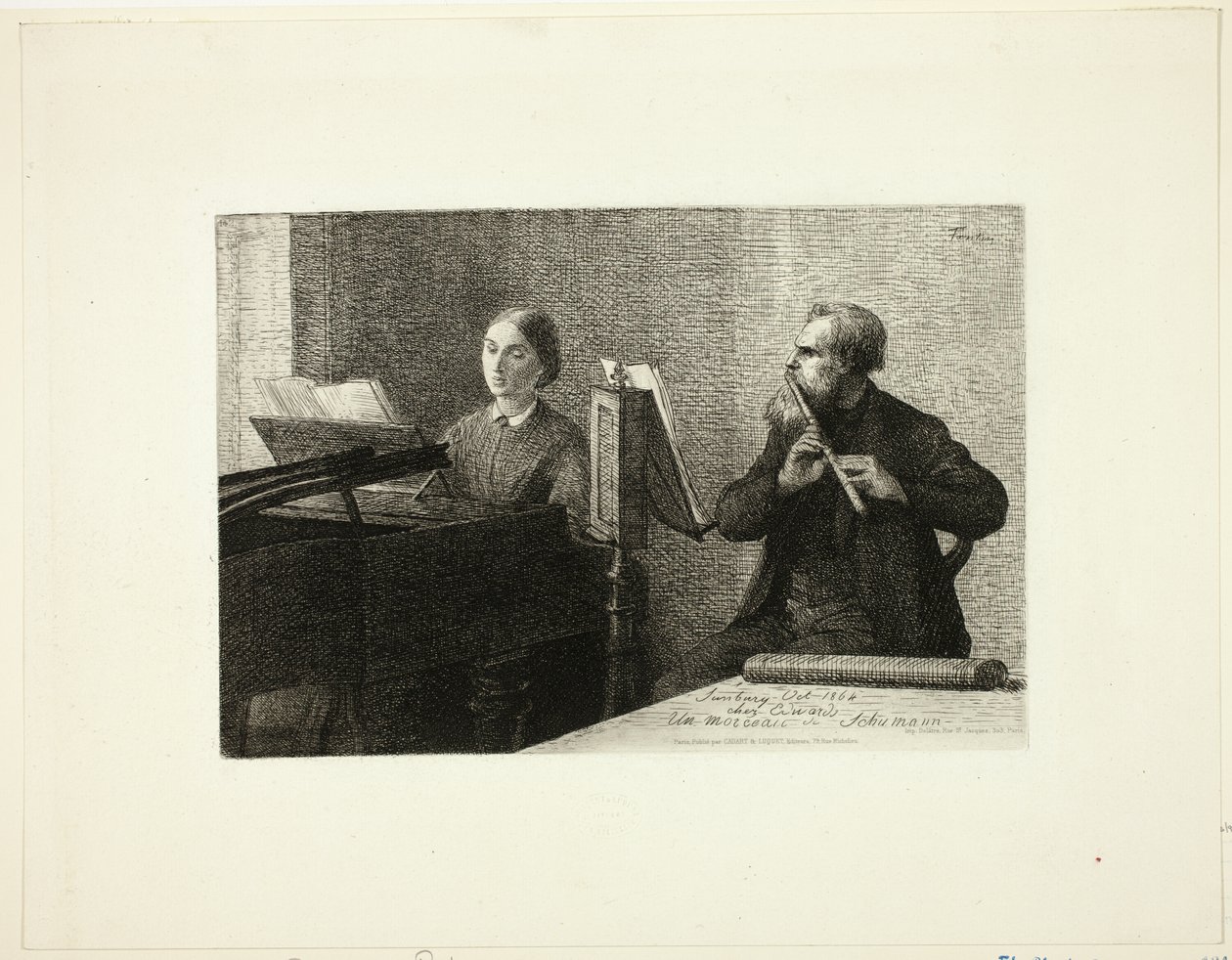 Une pièce de Schumann - Ignace Henri Jean Fantin Latour
