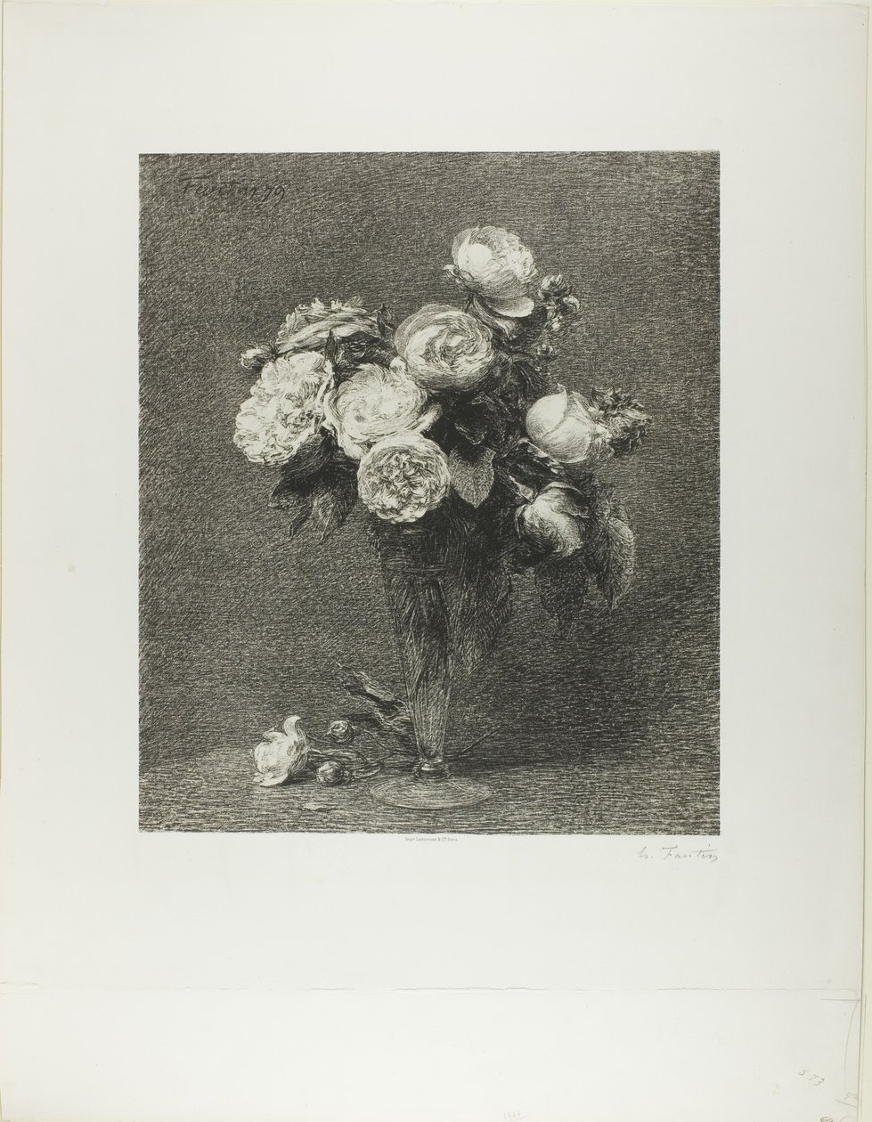 Bouquet de roses - Henri Fantin Latour
