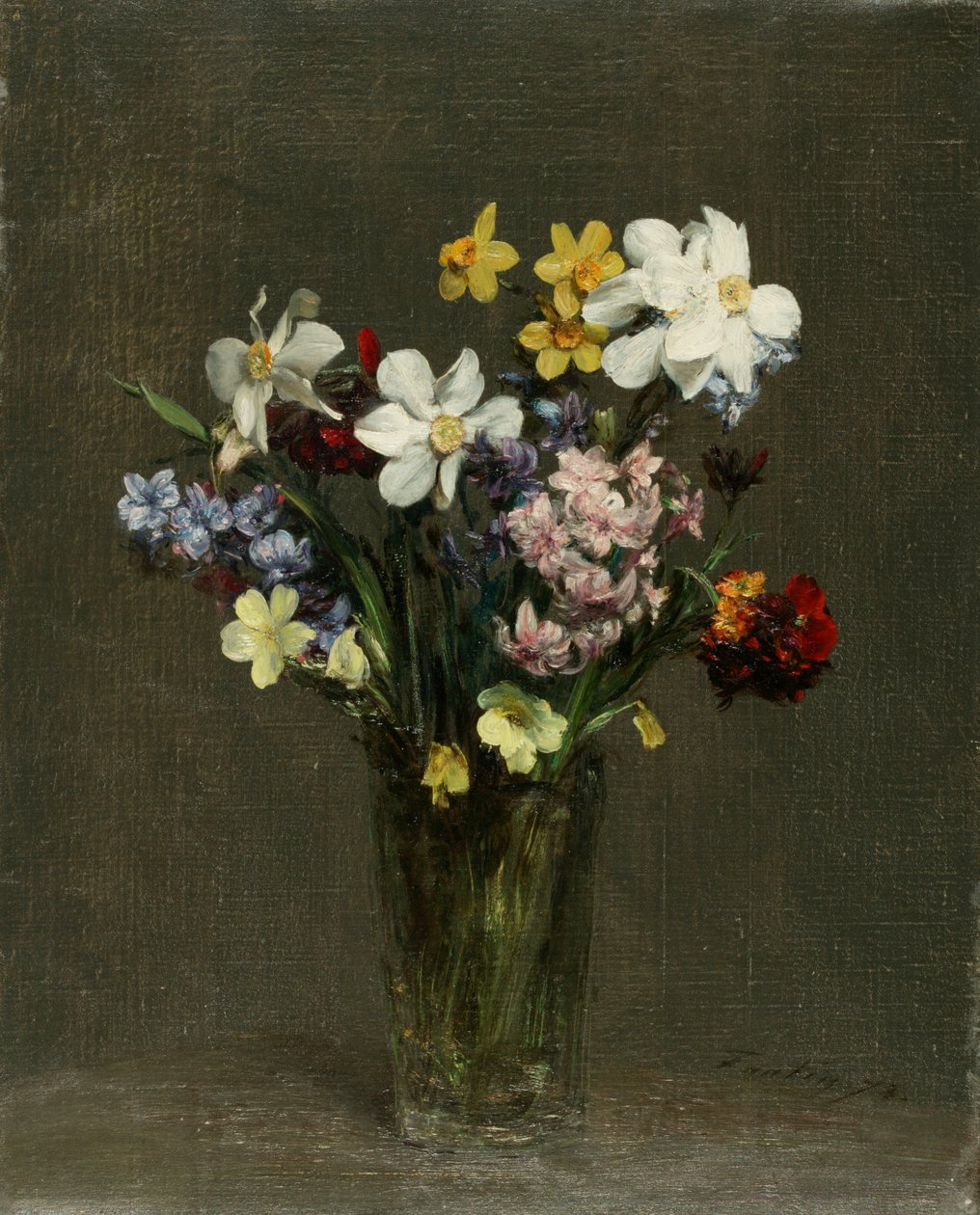 Fleurs dans un vase - Henri Fantin Latour