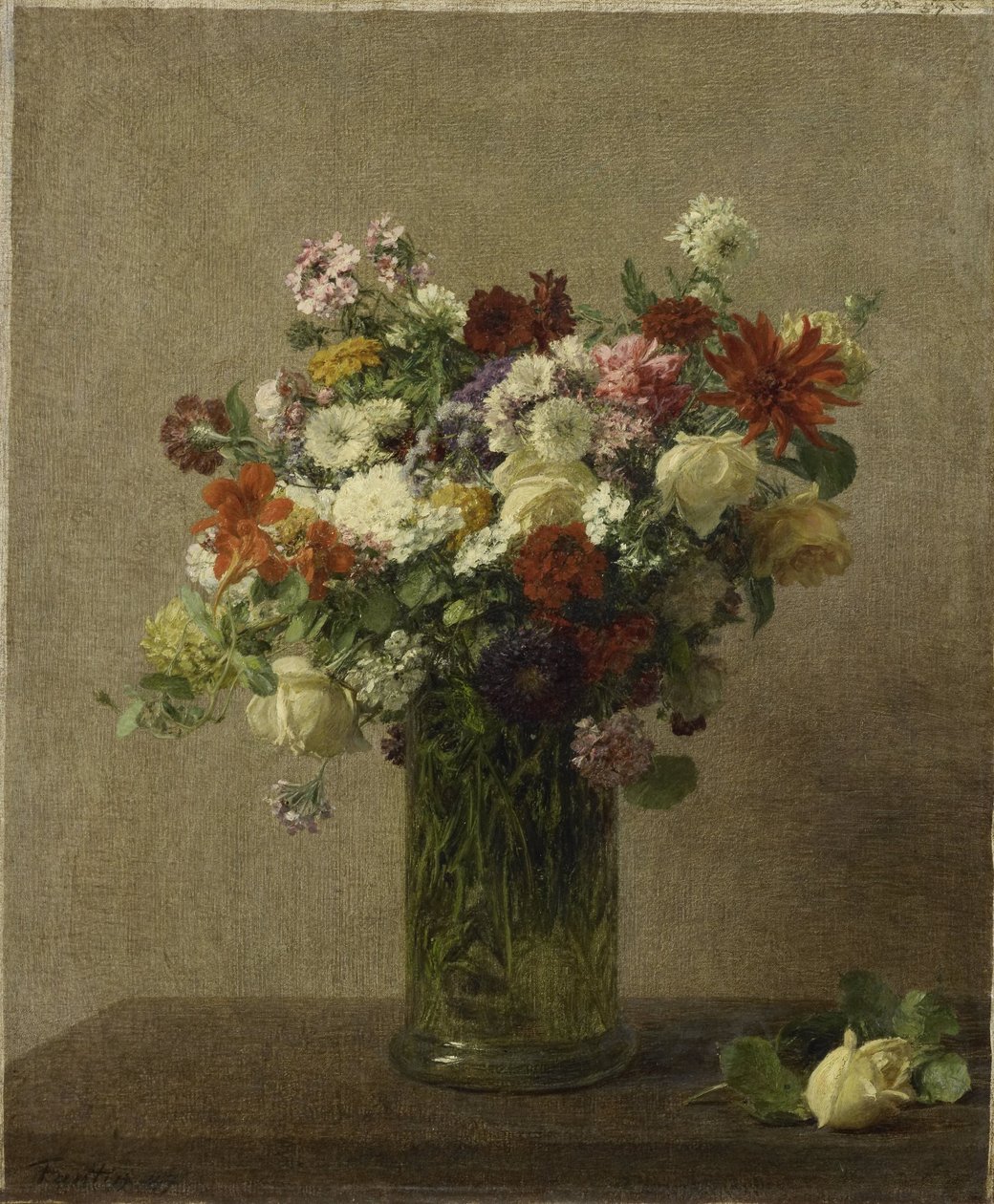 Fleurs de Normandie - Ignace Henri Jean Fantin Latour