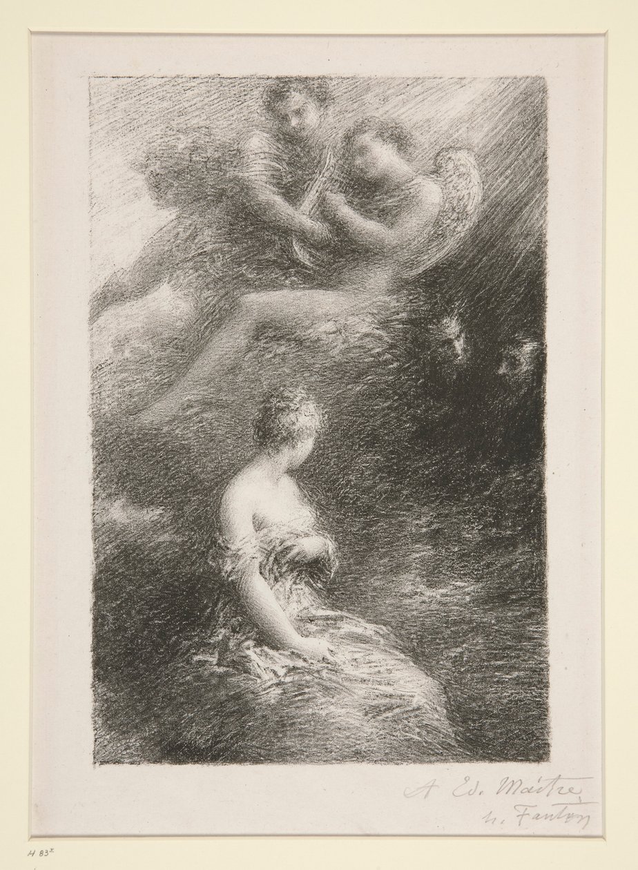 La damnation de Faust : apparition de Marguerite - Ignace Henri Jean Fantin Latour