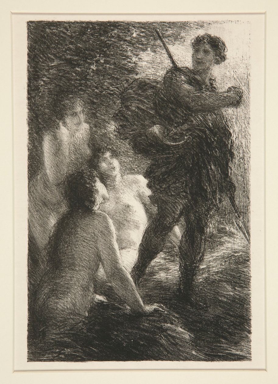 Le crépuscule des dieux: acte III, Siegfried et les filles du Rhin - Ignace Henri Jean Fantin Latour