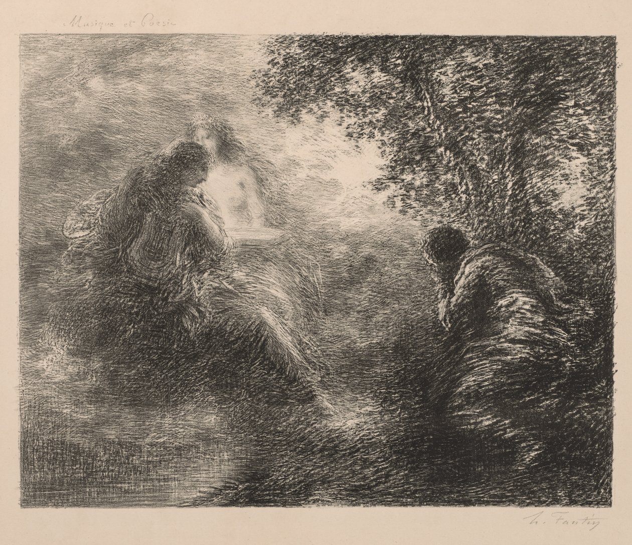 Musique et poésie - Ignace Henri Jean Fantin Latour