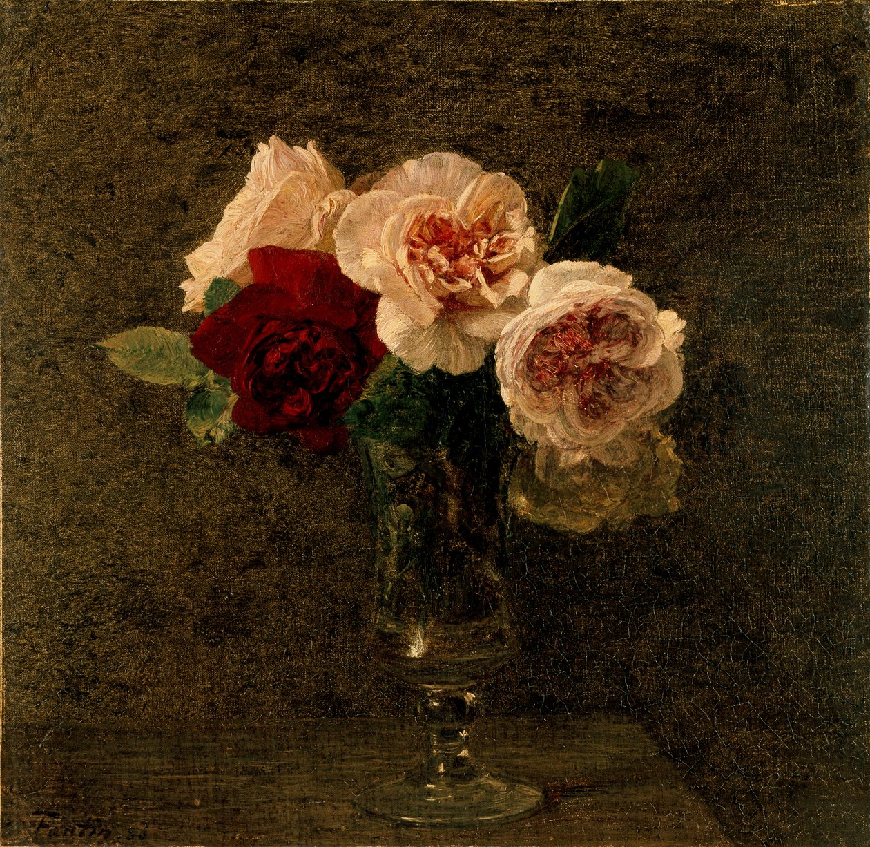Nature morte : roses roses et rouges, 1886 - Ignace Henri Jean Fantin Latour