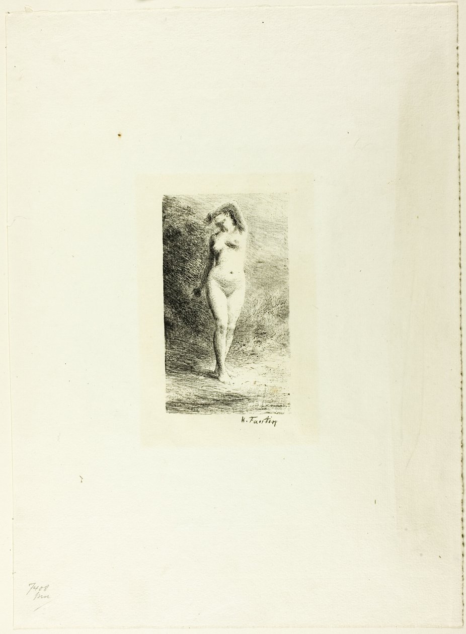 Étude de femme debout, vue de face - Ignace Henri Jean Fantin Latour