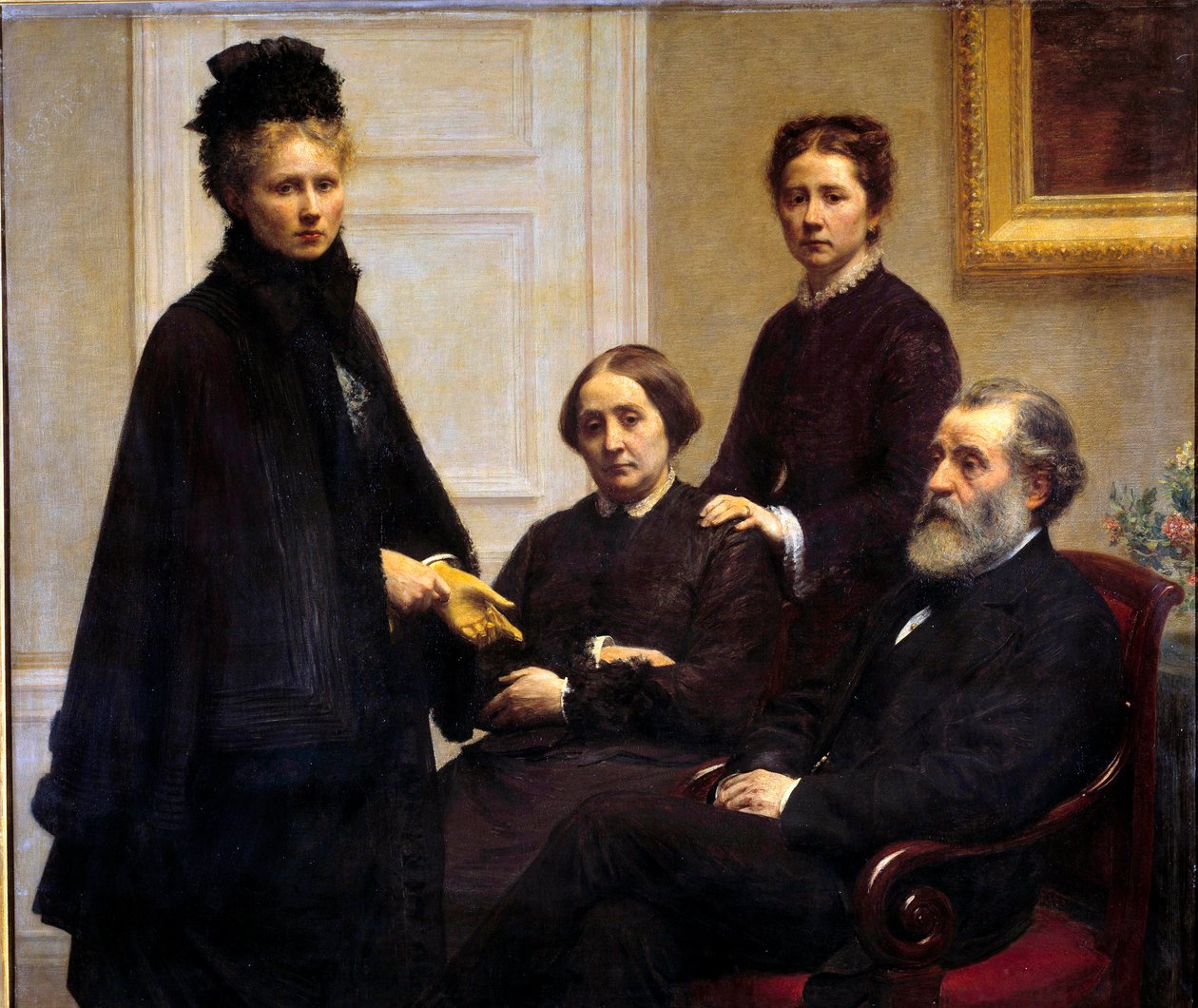 La famille Dubourg : M. et Mme Dubourg et leurs filles, Victoria, épouse de l